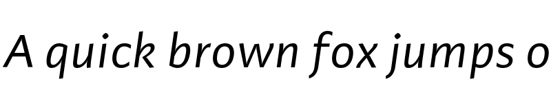 Preview of FONTSPRING DEMO - Adagio_Sans Italic font