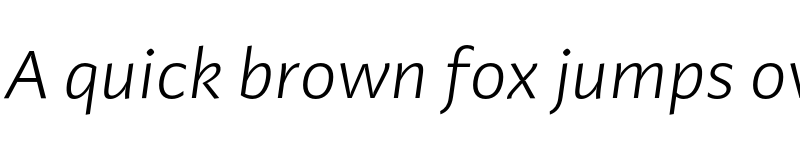 Preview of FONTSPRING DEMO - Adagio_Sans Light Italic font