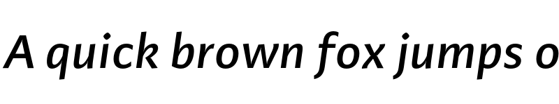 Preview of FONTSPRING DEMO - Adagio_Sans Medium Italic font