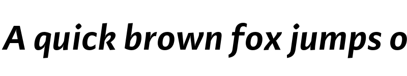 Preview of FONTSPRING DEMO - Adagio_Sans SemiBold Italic font