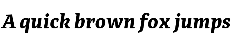 Preview of FONTSPRING DEMO - Adagio_Serif Bold Italic font