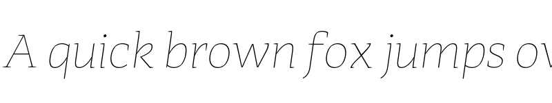 Preview of FONTSPRING DEMO - Adagio_Serif ExtraLight Italic font