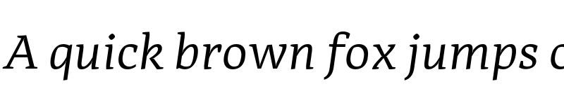 Preview of FONTSPRING DEMO - Adagio_Serif Italic font
