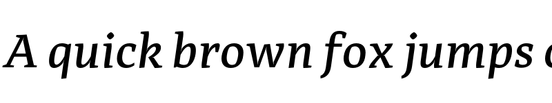 Preview of FONTSPRING DEMO - Adagio_Serif Medium Italic font