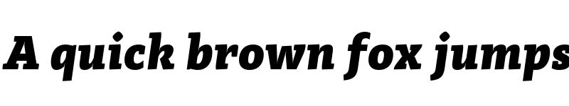 Preview of FONTSPRING DEMO - Adagio_Slab Black Italic font