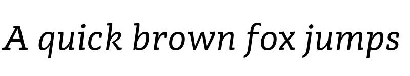 Preview of FONTSPRING DEMO - Adagio_Slab Italic font