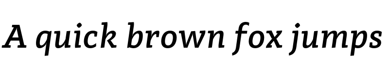 Preview of FONTSPRING DEMO - Adagio_Slab Medium Italic font