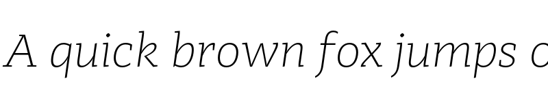 Preview of FONTSPRING DEMO - Adagio_Slab Thin Italic font