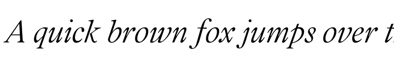 Preview of FONTSPRING DEMO - Addington CF Thin Italic font
