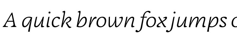 Preview of FONTSPRING DEMO - Adelbrook Light Italic font