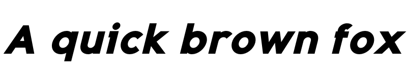 Preview of FONTSPRING DEMO - Adequate Black Italic font