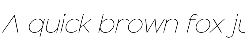 Preview of FONTSPRING DEMO - Adequate Extra Light Italic font