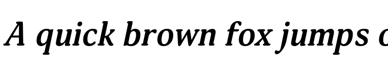 Preview of FONTSPRING DEMO - Adonis Bold Italic font