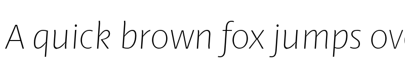 Preview of FONTSPRING DEMO - Ador ExtraLight-Italic Regular font