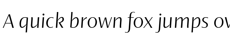 Preview of FONTSPRING DEMO - Ador Hairline Italic font