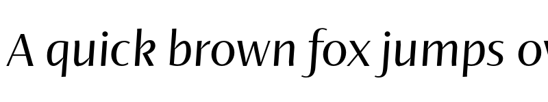 Preview of FONTSPRING DEMO - Ador Hairline Medium-Italic Regular font