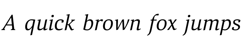 Preview of FONTSPRING DEMO - Aelita Book Italic font