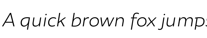 Preview of FONTSPRING DEMO - Agile Sans Light Italic Regular font