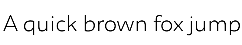 Preview of FONTSPRING DEMO - Agile Sans Light Regular font