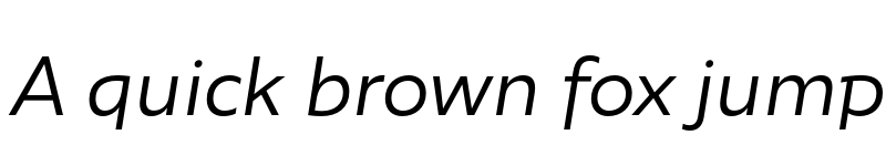 Preview of FONTSPRING DEMO - Agile Sans SemiLight Italic Regular font