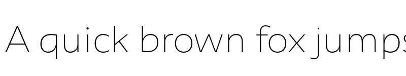 Preview of FONTSPRING DEMO - Agile Sans Thin Regular font