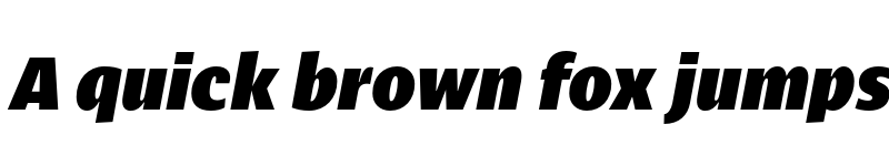 Preview of FONTSPRING DEMO - Ahimsa Black Italic font