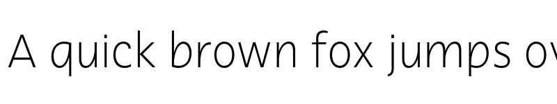 Preview of FONTSPRING DEMO - Ahimsa ExtraLight Regular font