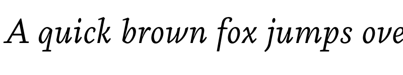 Preview of FONTSPRING DEMO - Aila- Italic font