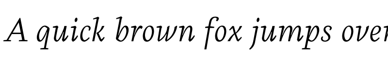 Preview of FONTSPRING DEMO - Aila Light- Italic font