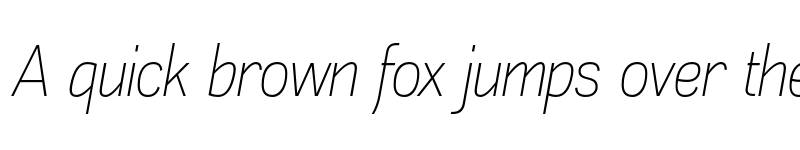 Preview of FONTSPRING DEMO - Akazan Lt Italic font