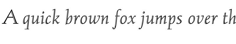 Preview of FONTSPRING DEMO - Albertan Pro Inline Italic font