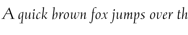 Preview of FONTSPRING DEMO - Albertan Pro Light Italic font