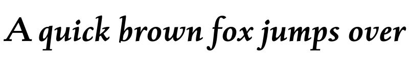 Preview of FONTSPRING DEMO - Albertan Pro SemiBold Italic font