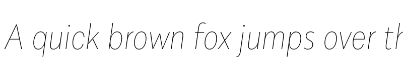 Preview of FONTSPRING DEMO - Alergia Condensed Hairline Italic font