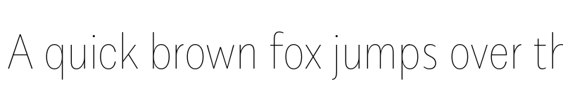 Preview of FONTSPRING DEMO - Alergia Condensed Hairline Regular font