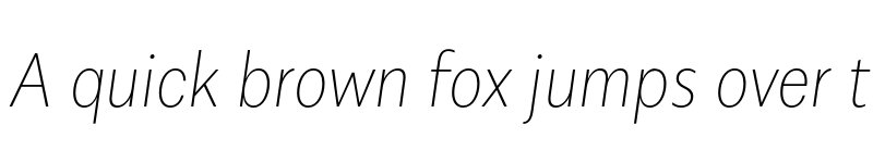 Preview of FONTSPRING DEMO - Alergia Condensed Thin Italic font