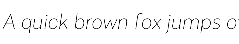 Preview of FONTSPRING DEMO - Alergia Normal Thin Italic font