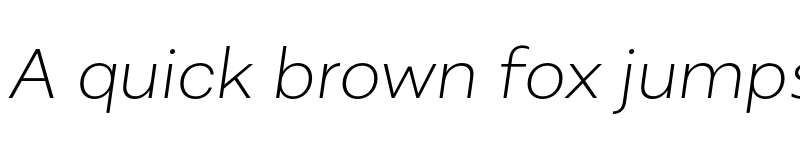 Preview of FONTSPRING DEMO - Alergia Wide ExtraLight Italic font