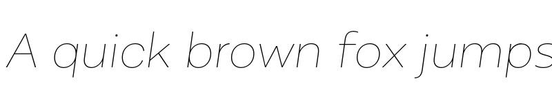 Preview of FONTSPRING DEMO - Alergia Wide Hairline Italic font