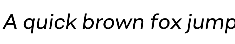 Preview of FONTSPRING DEMO - Alergia Wide Italic font