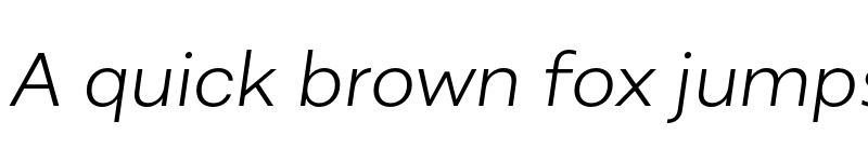 Preview of FONTSPRING DEMO - Alergia Wide UltraLight Italic font