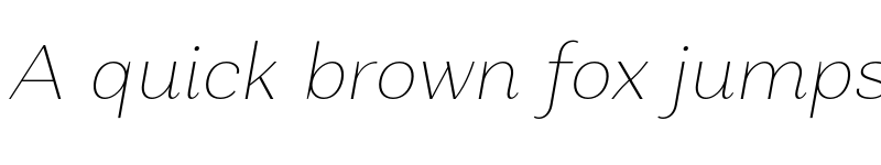 Preview of FONTSPRING DEMO - Alethia Next Thin Italic font