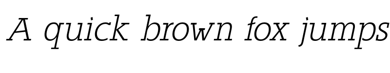 Preview of FONTSPRING DEMO - Alexandrya Italic font