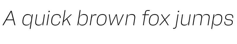 Preview of FONTSPRING DEMO - Alfabet ExtraLight Italic font