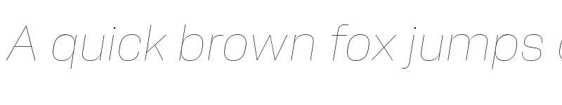 Preview of FONTSPRING DEMO - Alfabet Hairline Italic font