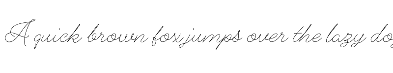 Preview of FONTSPRING DEMO - Alfons Script ExtraLight Regular font