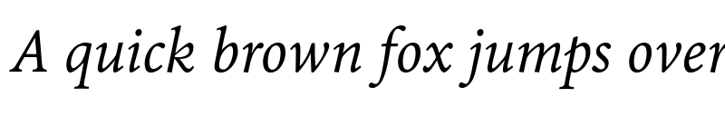 Preview of FONTSPRING DEMO - Alia JY Italic font