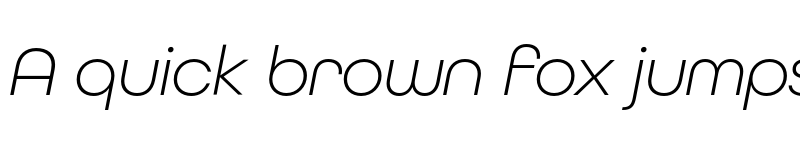 Preview of FONTSPRING DEMO - All Round Gothic Lig Italic font