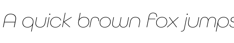 Preview of FONTSPRING DEMO - All Round Gothic XLig Italic font