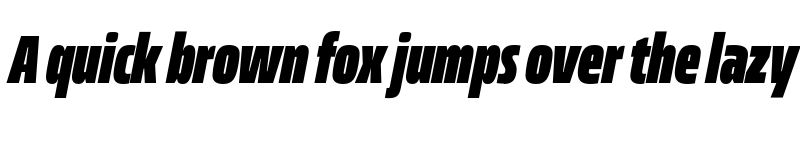 Preview of FONTSPRING DEMO - Allotrope Compressed Black Italic font